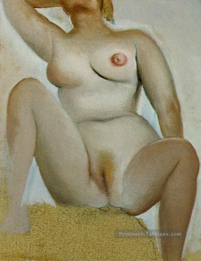 Nu féminin assis Salvador Dali Peintures à l'huile